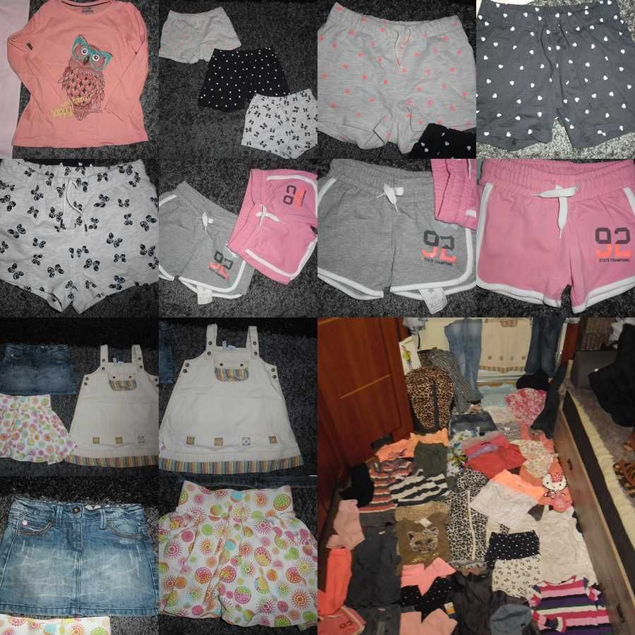 H&M,next.. PAKA firmowa DLA córci -lato 116 53 szt+gratis