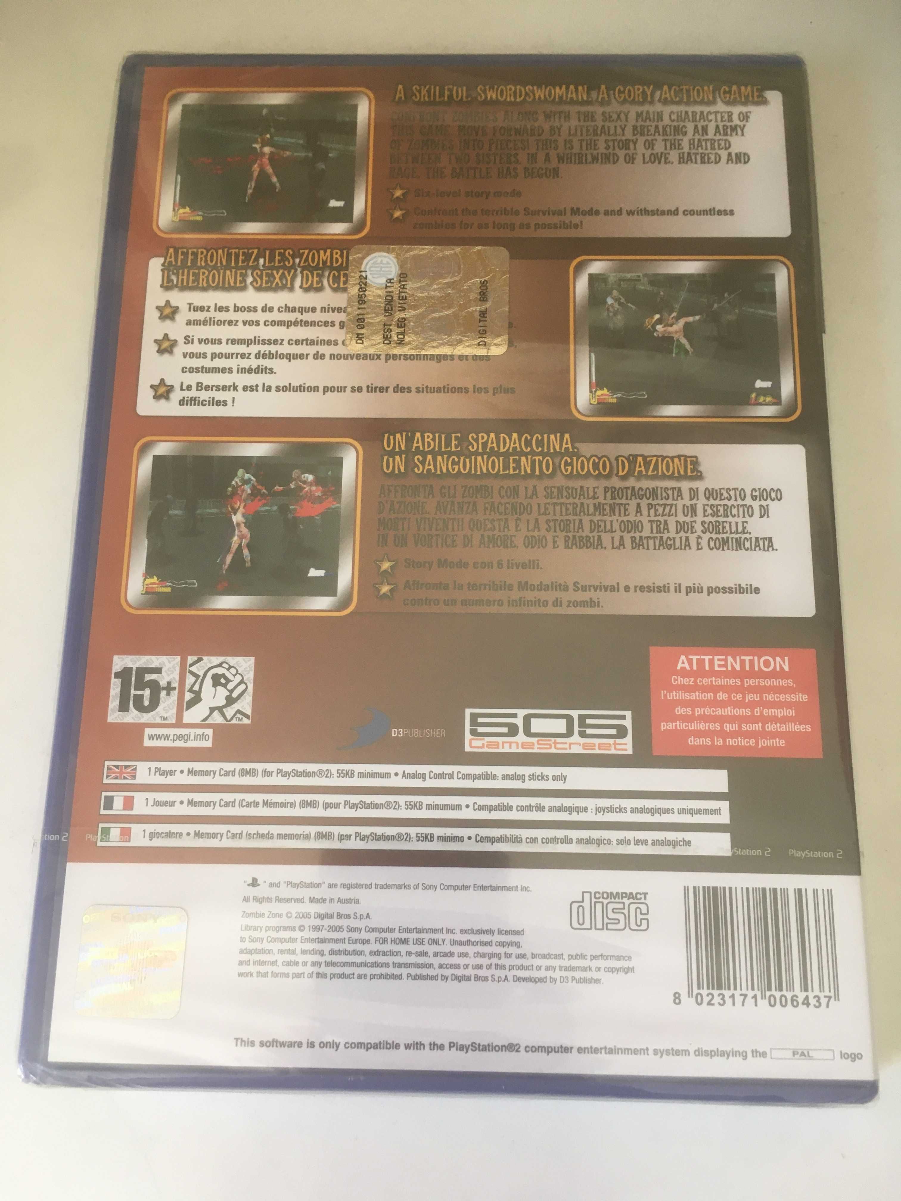 PS2 - Zombie Zone (SELADO)