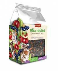 Vita Herbal dla gryzoni i królika, jagodowy mix, 200g