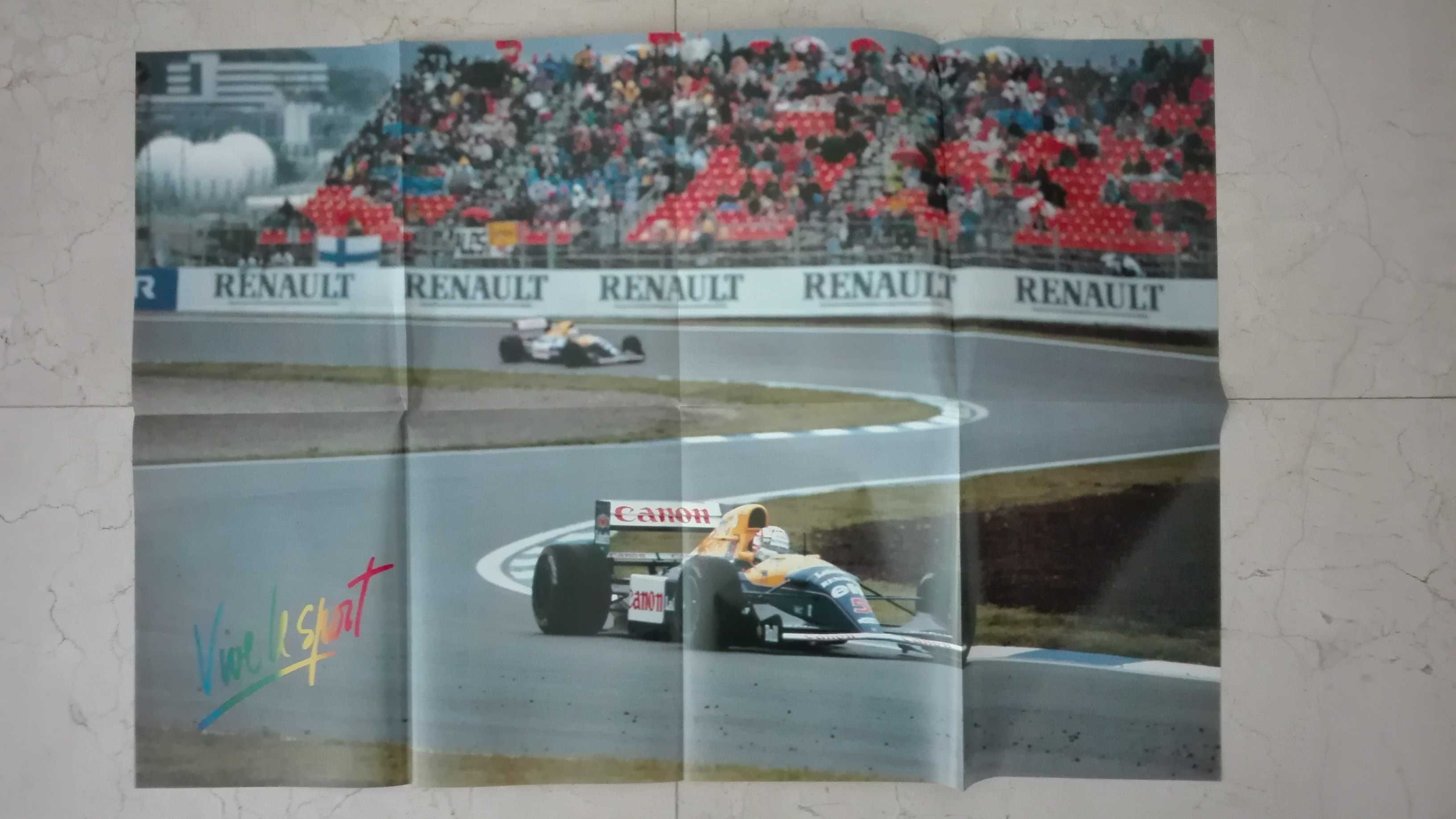Brochura Poster Renault Williams 1992