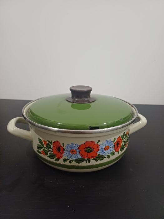 Panela em esmalte Vintage