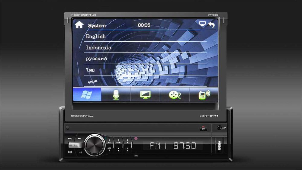 Автомагнітола Peiying PY9909.1 з висувним дисплеєм 7″