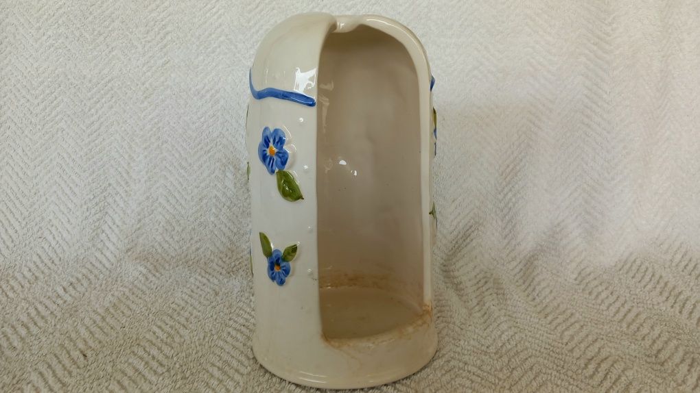 Conjunto wc (7 un) de cerâmica artesanal pintada à mão