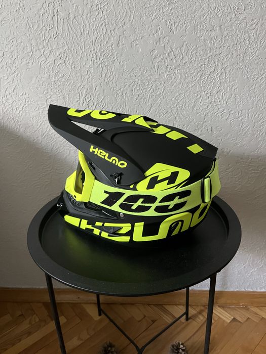 Мотошолом ендуро з окулярами + ПОДАРУНОК