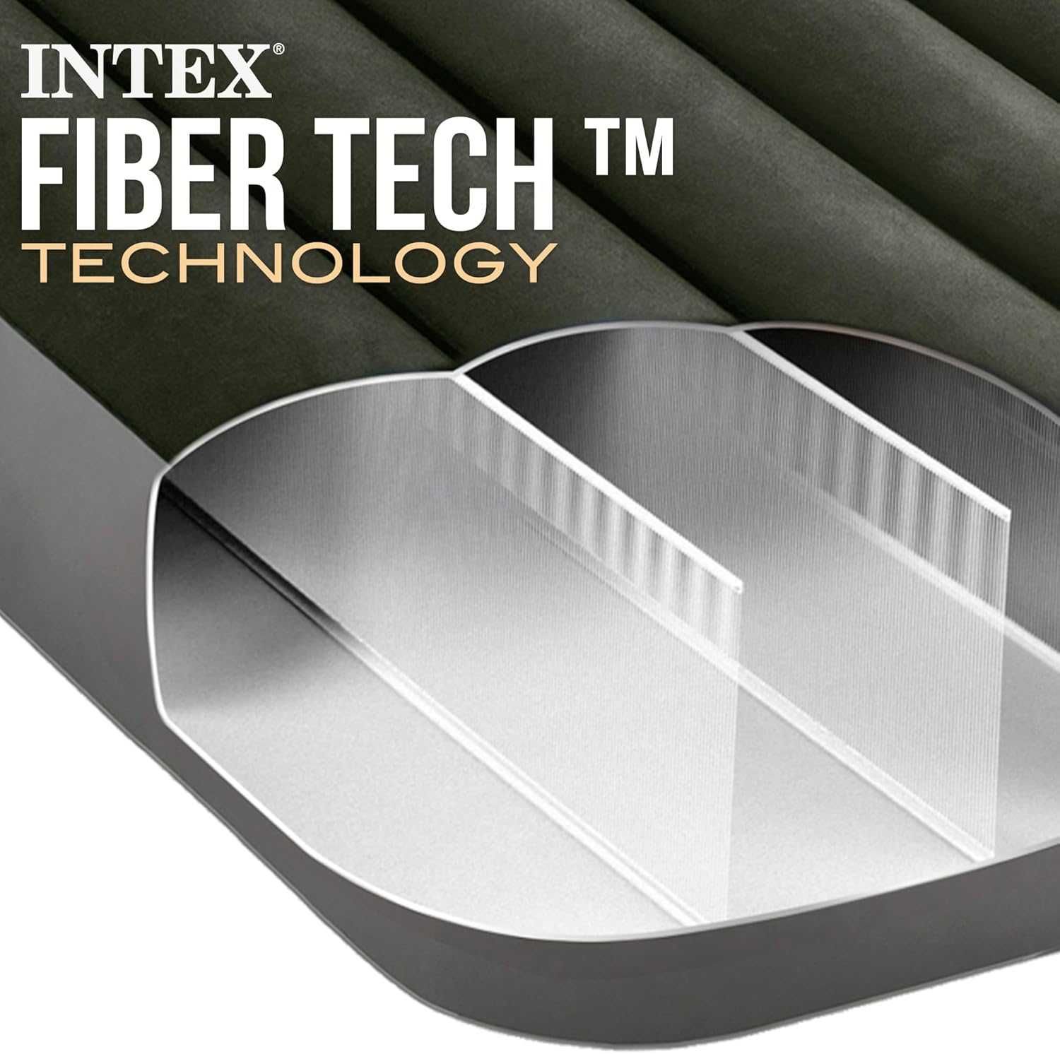 MATERAC 2os z pompką nożną INTEX 64762 welurowy 191 x 137 x 25 cm s978