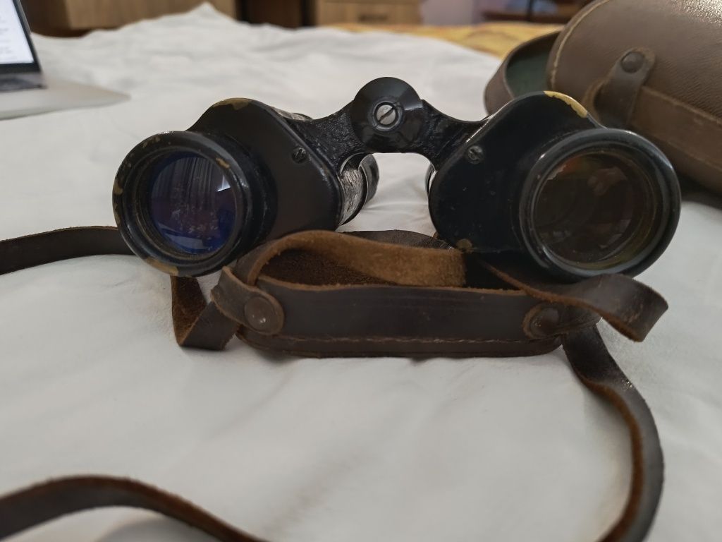 Lornetka carl zeiss jena III rzesza wojskowa pokrowiec