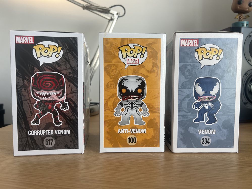 Corrupted Venom 517, Anti-Venom 100, Venim 234 - Funko Pop