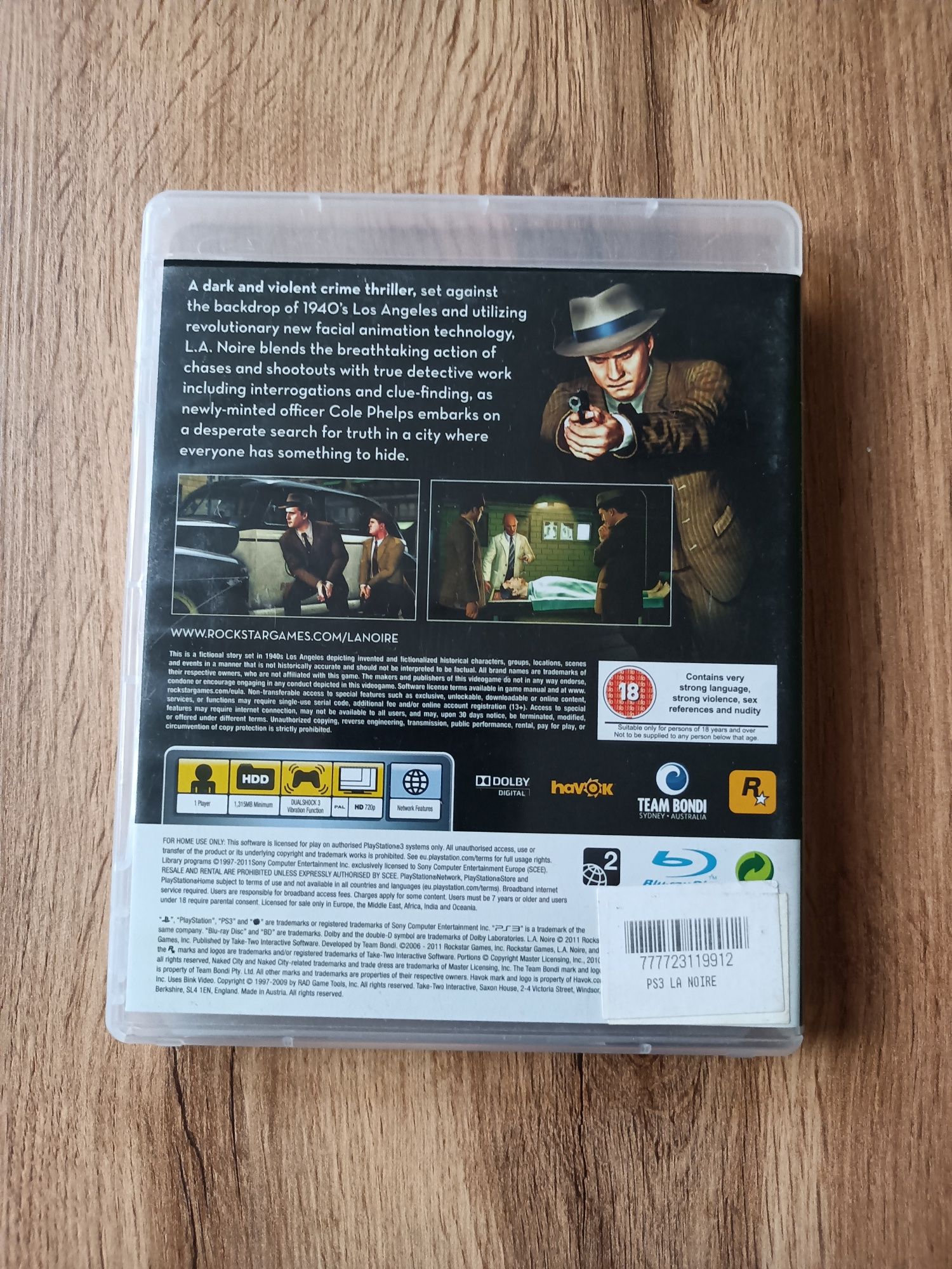 Gra L.A. Noire na PS3