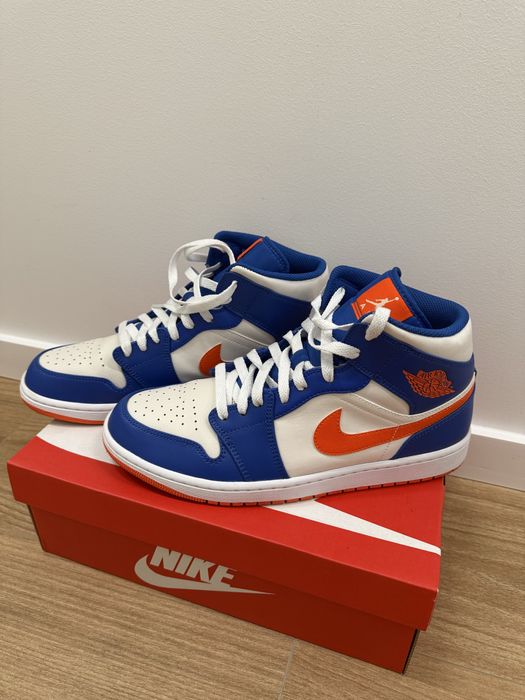 Кросівки Air Jordan 1 Mid в расцветке “Knicks”