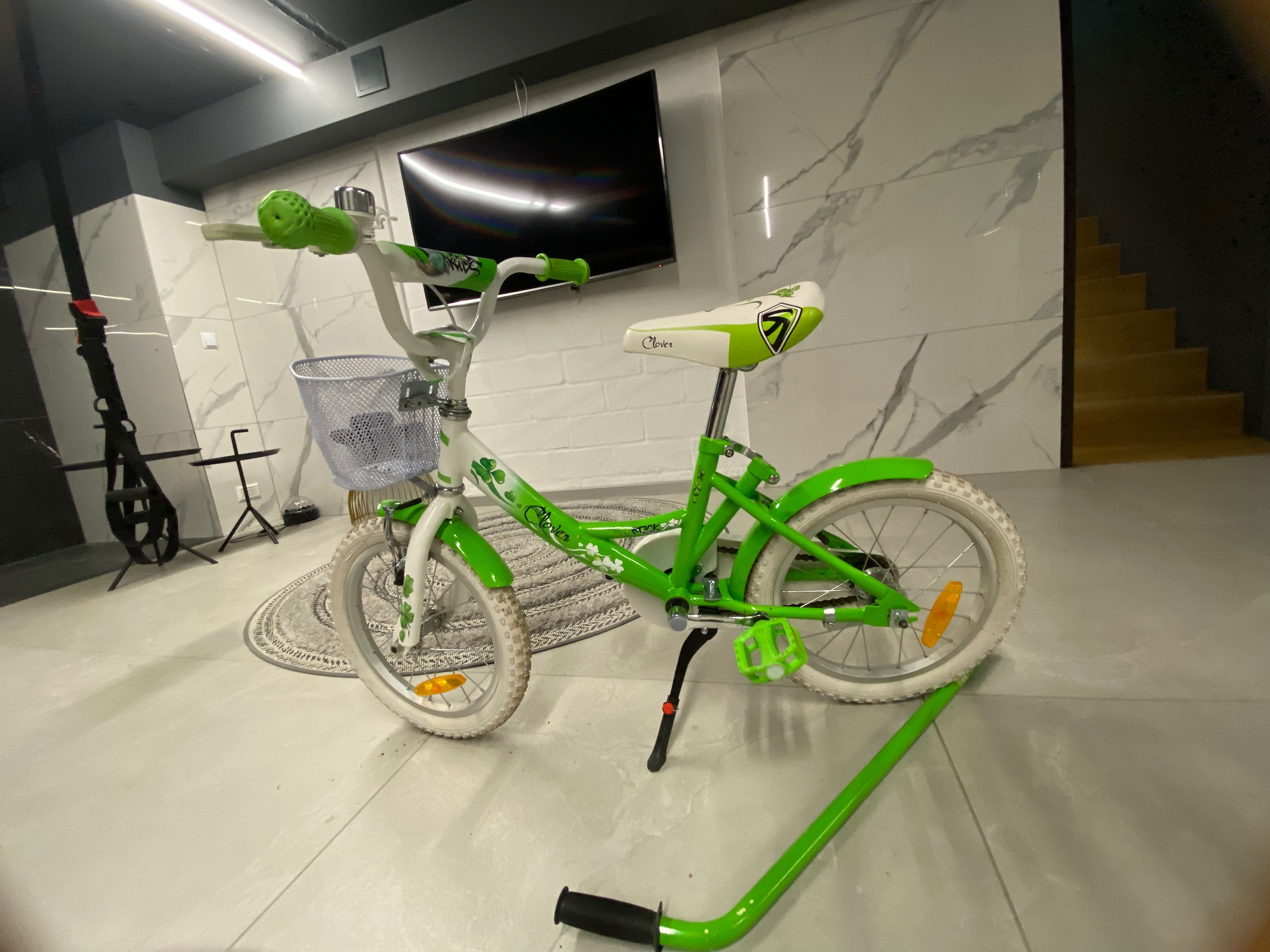 Rower dziecięcy Rock Kids Bike Clover 16 zielony