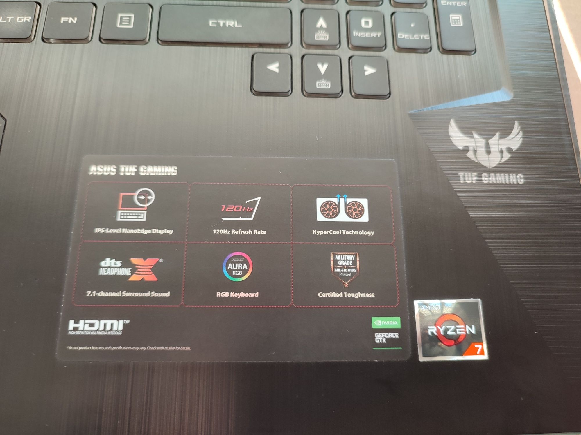 Asus Tuf Gaming Ryzen 7 32GB RAM Nvidia GeForce GTX