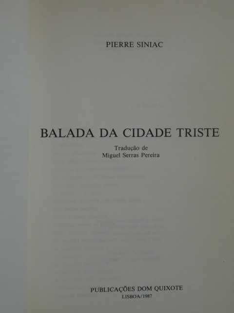 Balada da Cidade Triste de Pierre Siniac