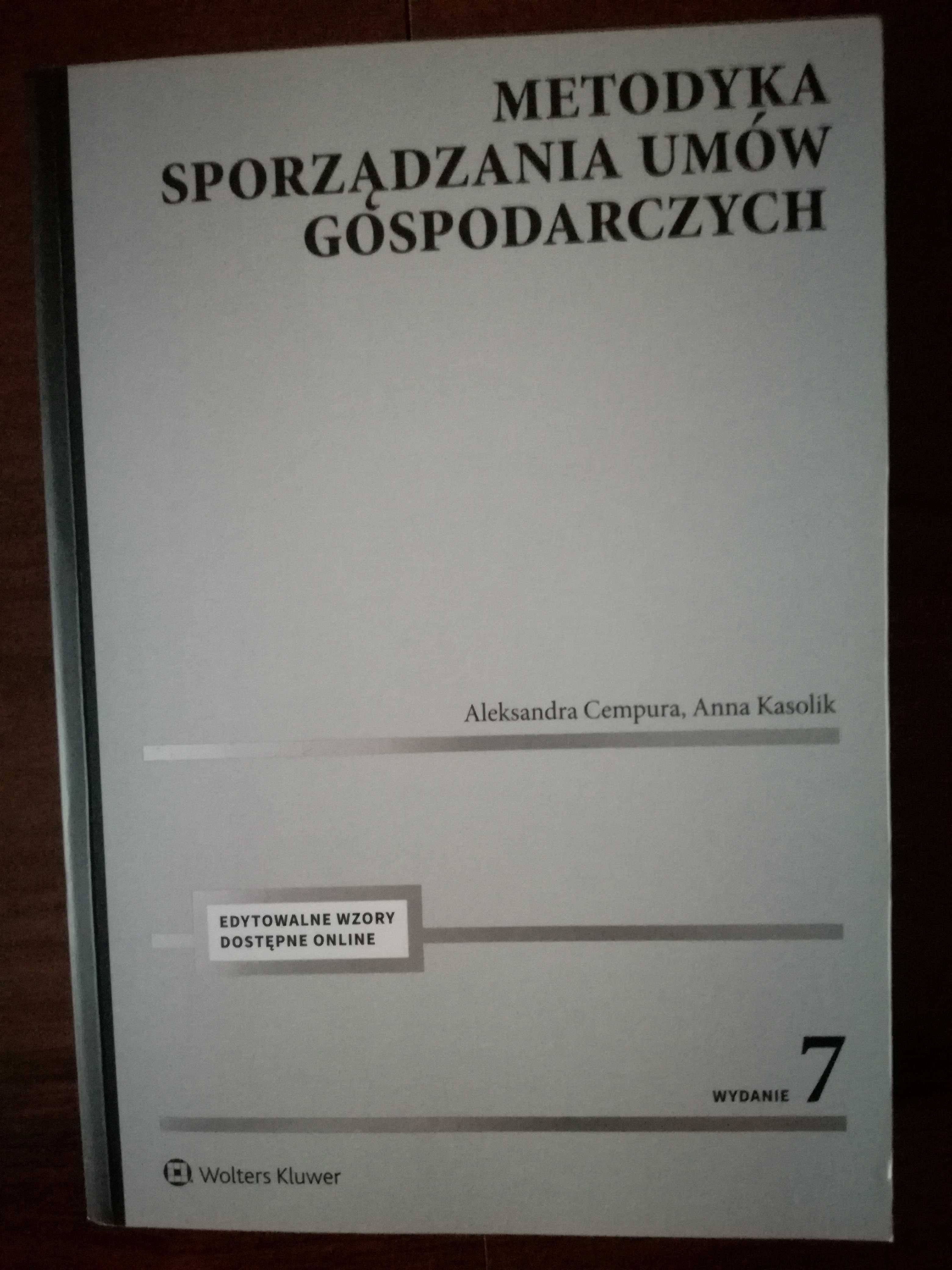 Metodyka sporządzania umów gospodarczych, Cempura, Kasolik