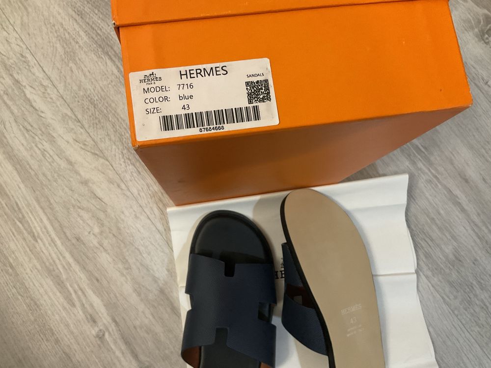 шлепки hermes