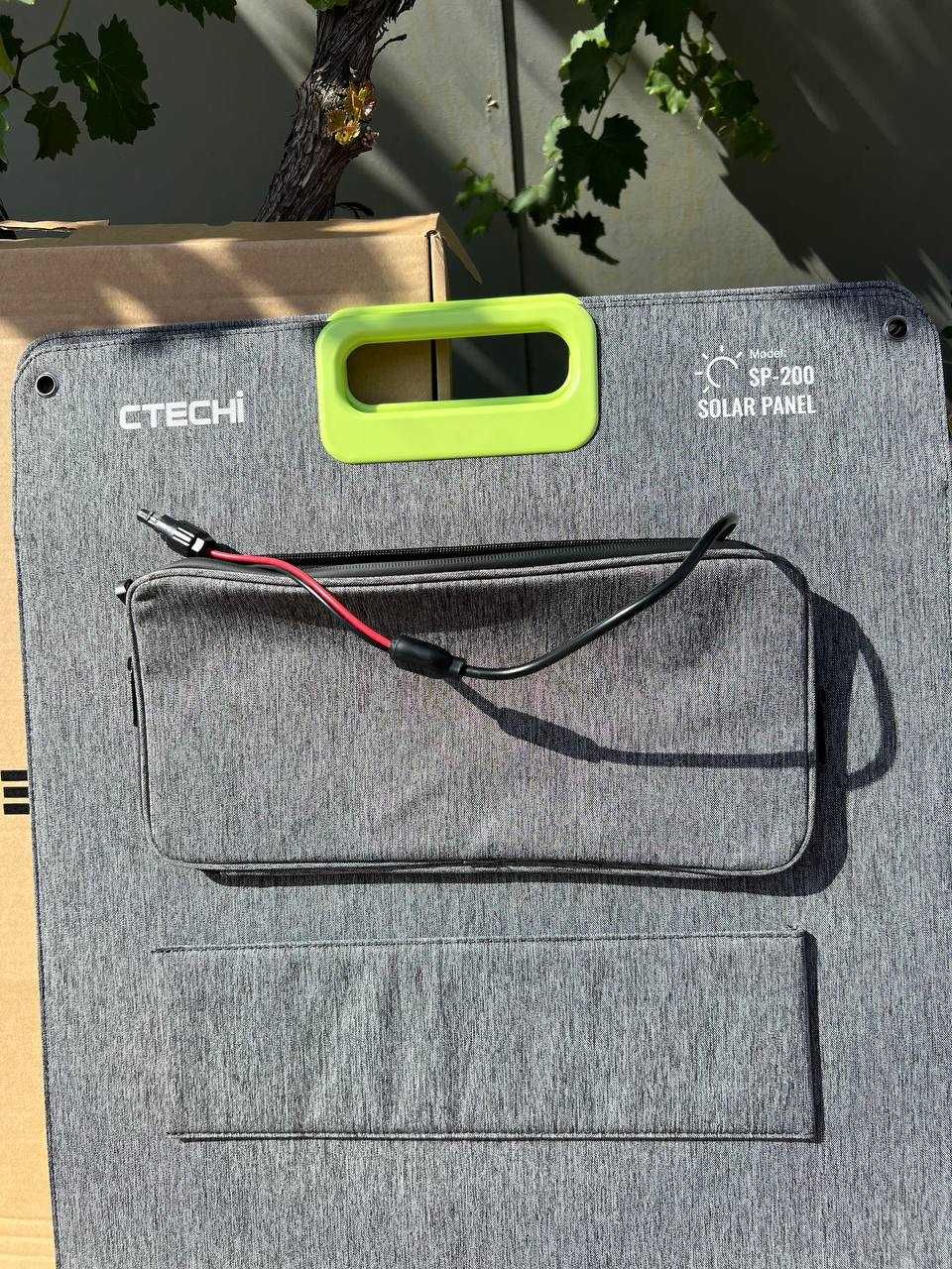 Сонячна панель CTECHI 200W SP-200 200В переносна для станції солнечная