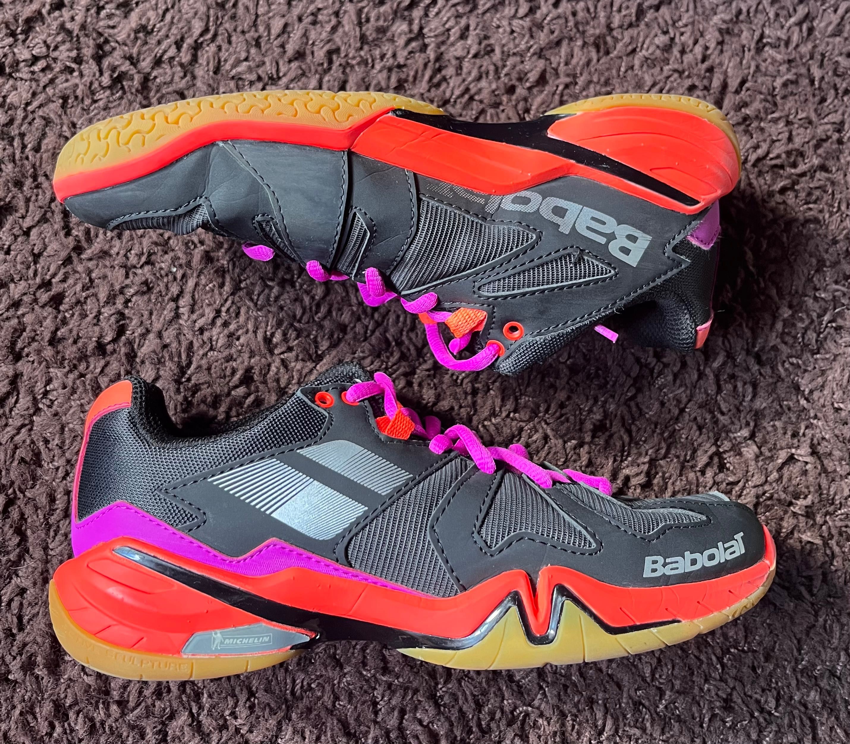 Babolat shadow spirit buty badminton siatkówka hala 36 bdb++