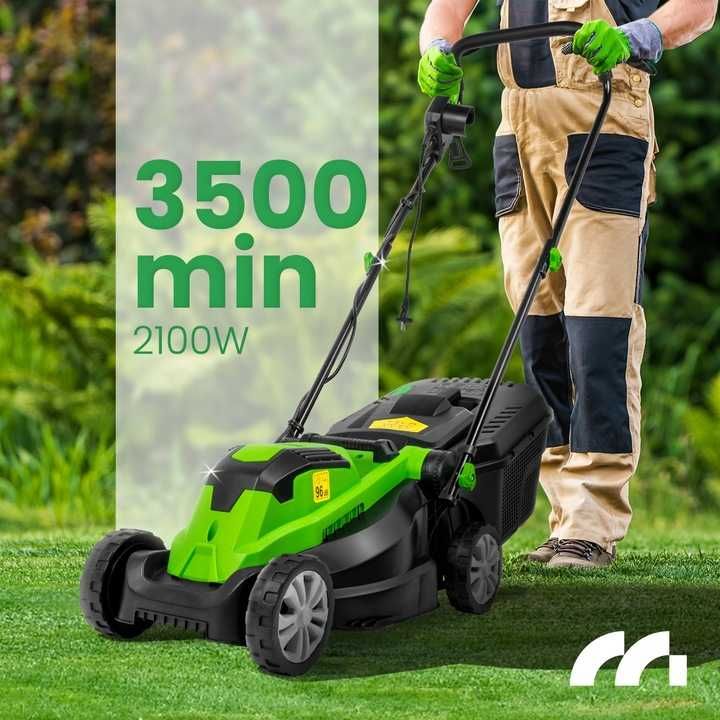 KOSIARKA ELEKTRYCZNA 2100W Duży Kosz 30L Regulowana Niski Pobór Prądu
