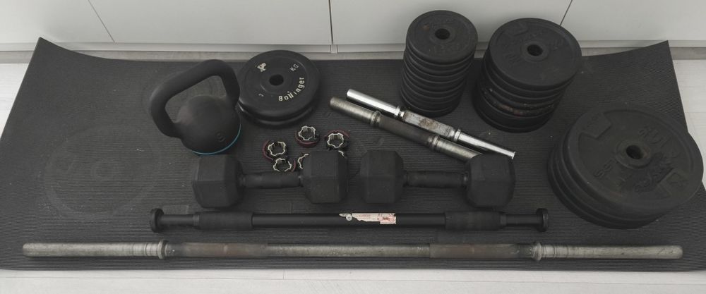 Material de treino musculação
