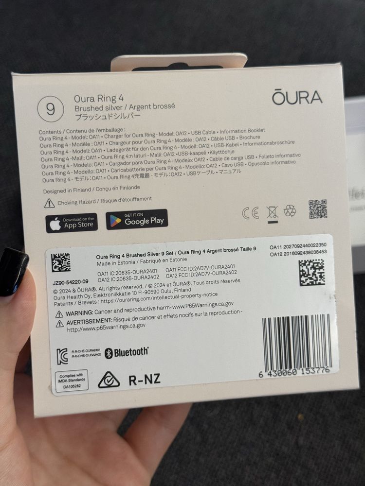 Oura ring 4 generacja 9 rozmiar