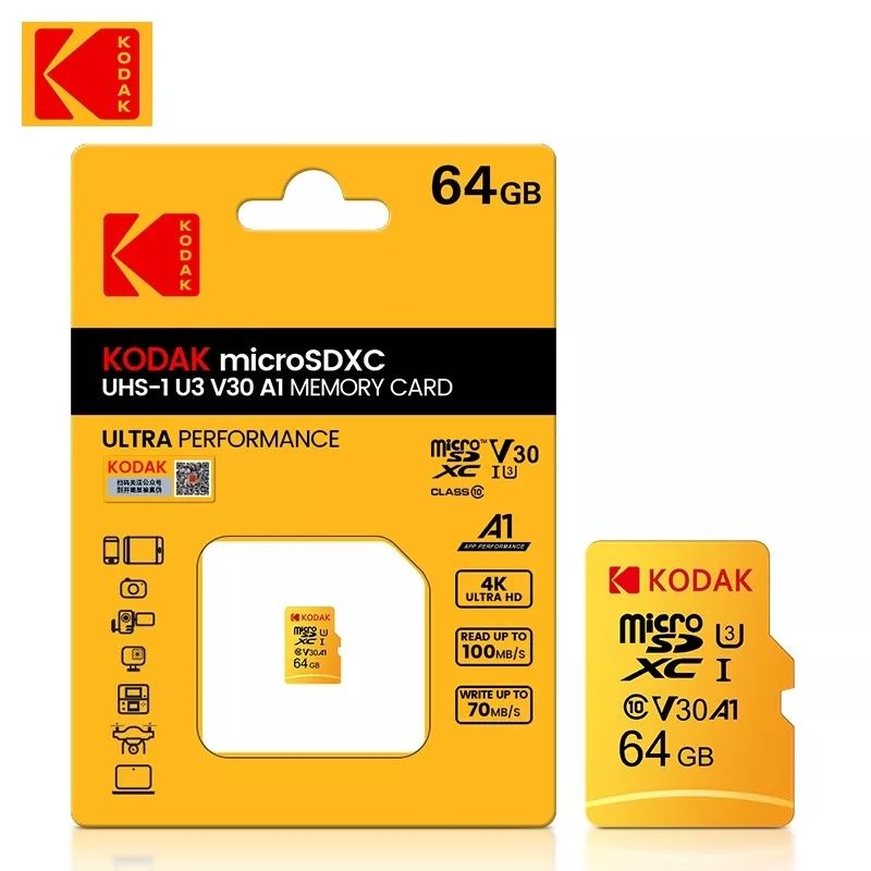 Карта памяти Kodak 64 GB 10 Class флешка микро сд