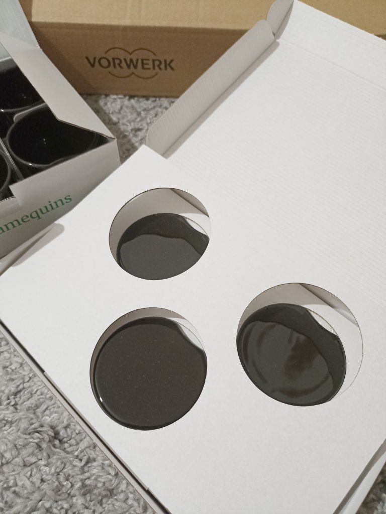 Termomix - Porcelanowe foremki do Varomy (CZARNE)!