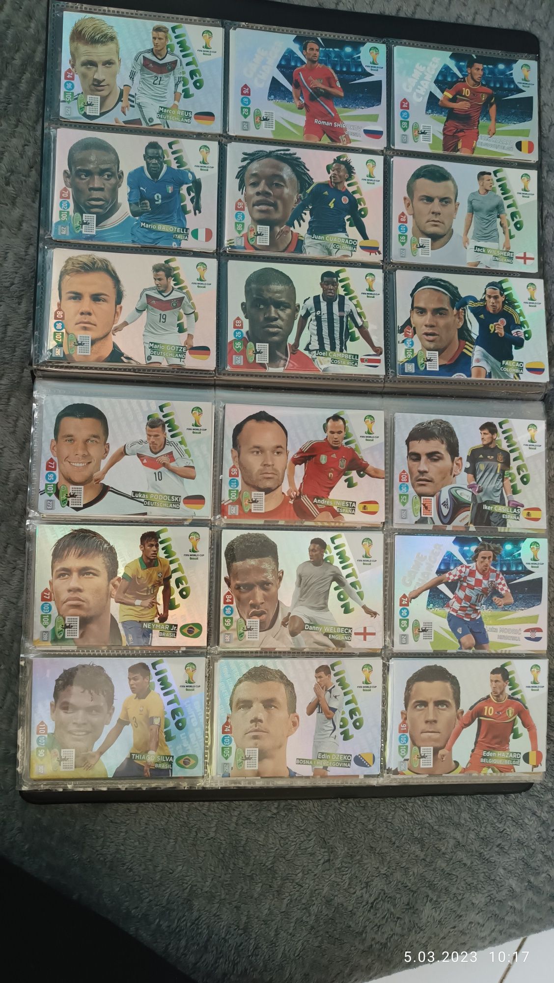 Karty World cup Brasil 2014 Panini