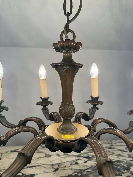 Люстра бронзова на 8 ламп 7465