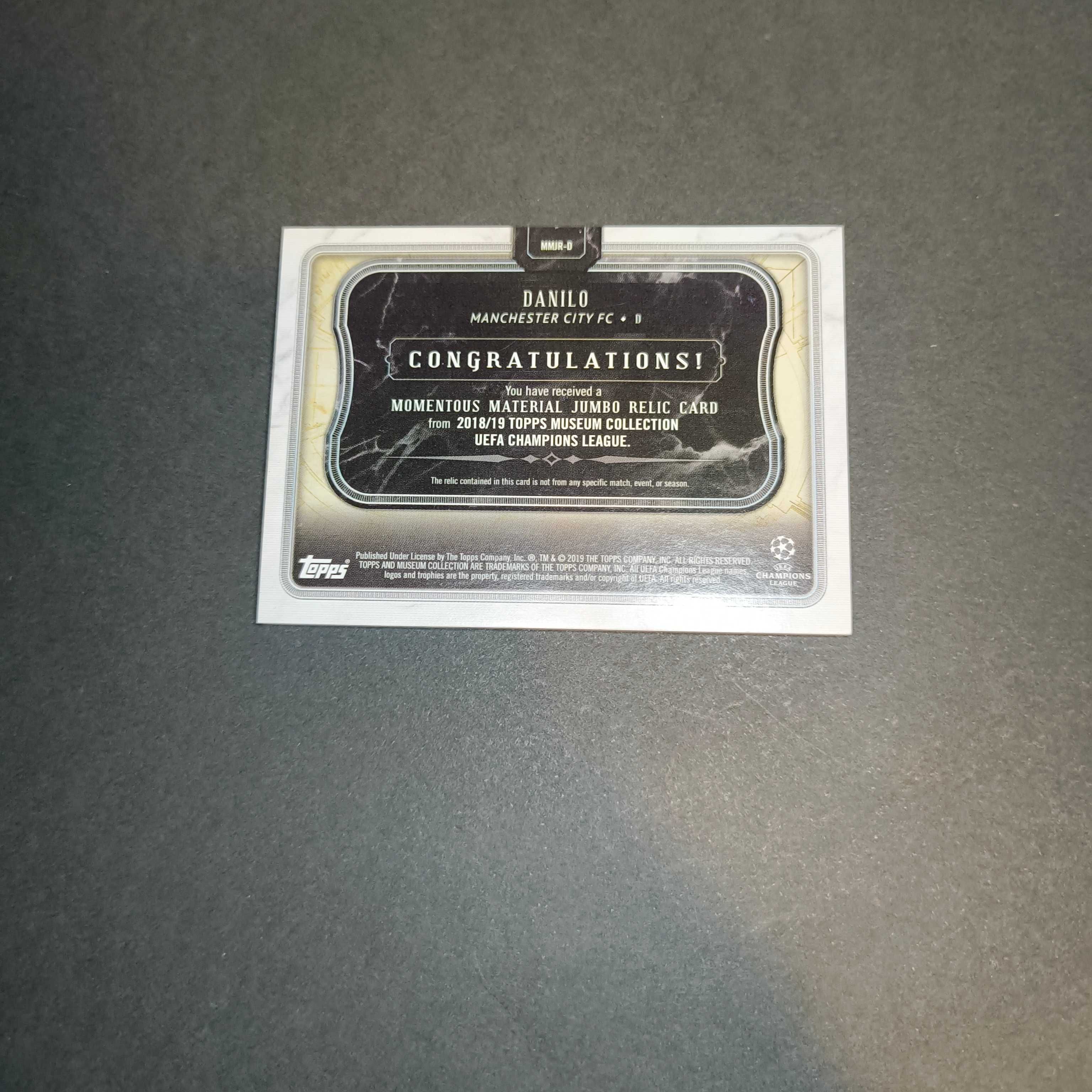 Carta Danilo /75 Jumbo Relic Path Topps Museum