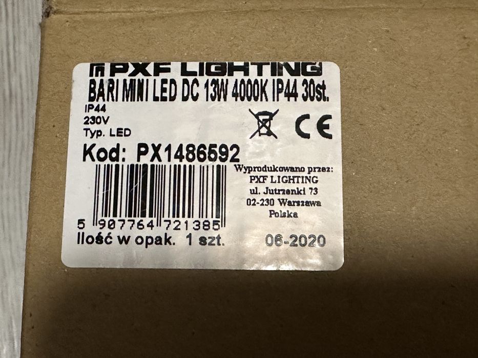 Oprawa halogen lampa downlight Bari Mini Led 30° 13w 1480lm