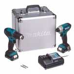 Zestaw Elektronarzędzi 12v Combo Makita Clx224x Wkrętarka Zakrętarka