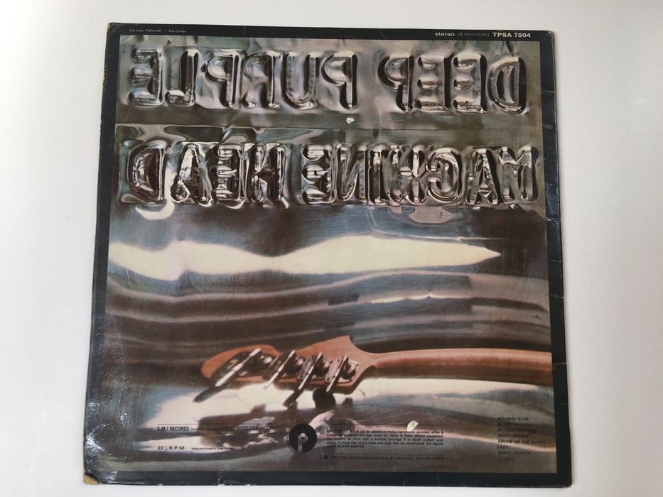 Deep Purple Machine Head UK 1 PRESS VG