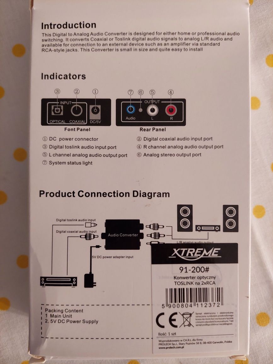 Conversor Áudio digital para analogico