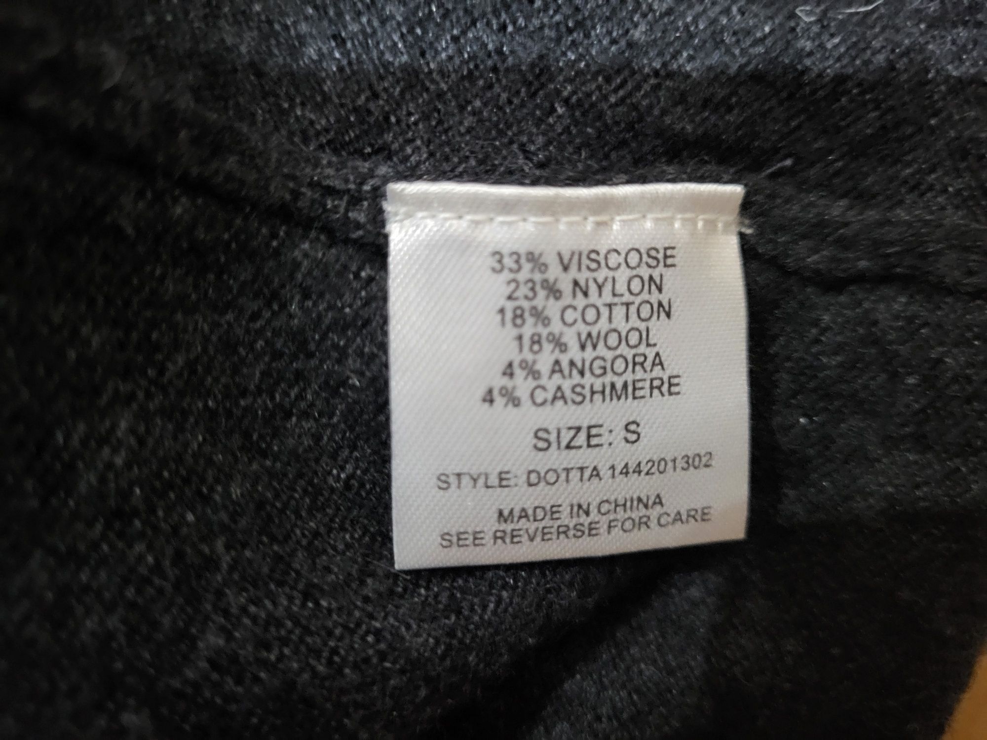 Tunika r S oversize  wełna kaszmir