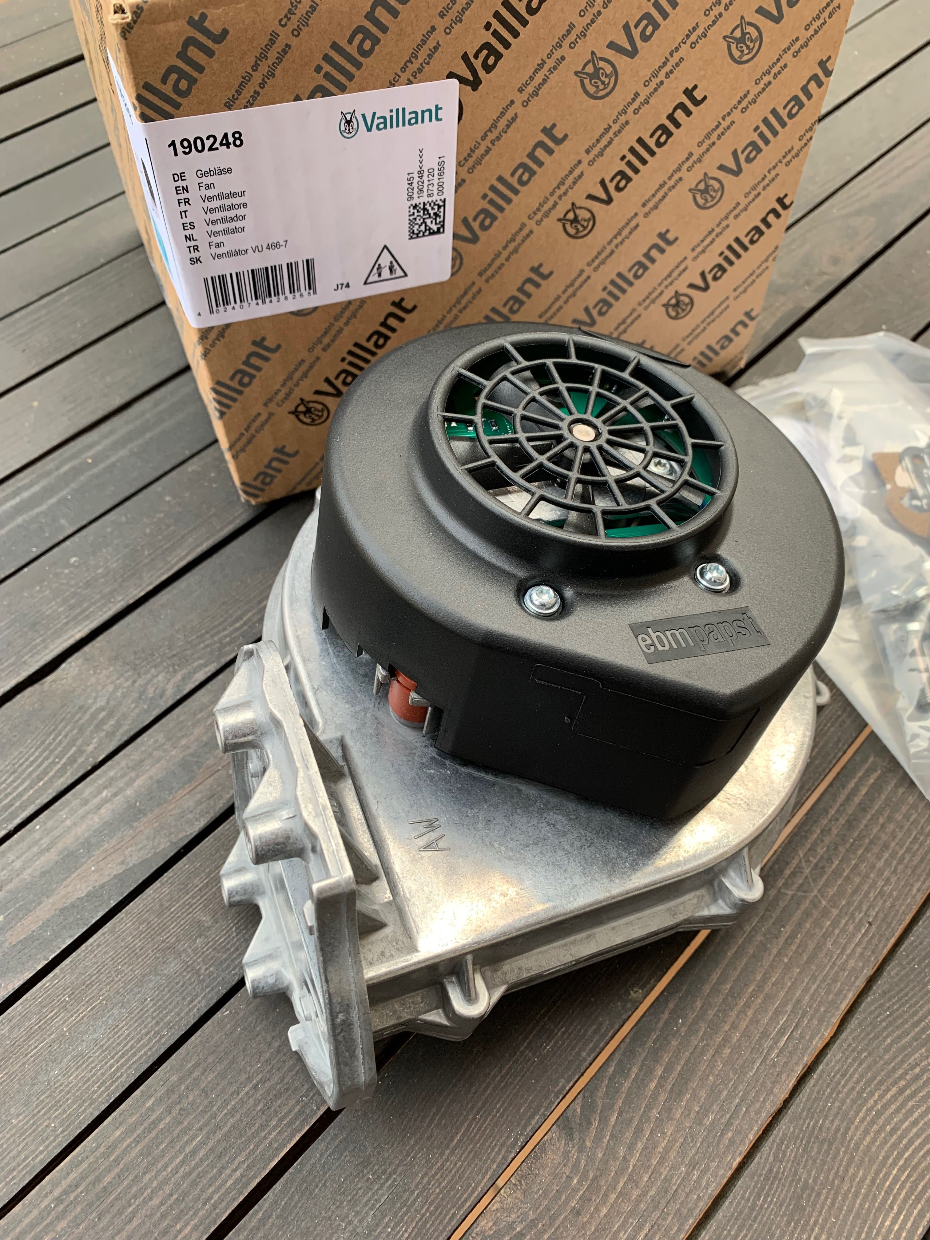 Nowy wentylator Vaillant 190248