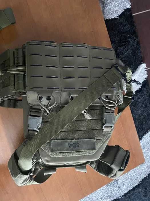 Gear Airsoft Colete, capacete e cinto Tatico
