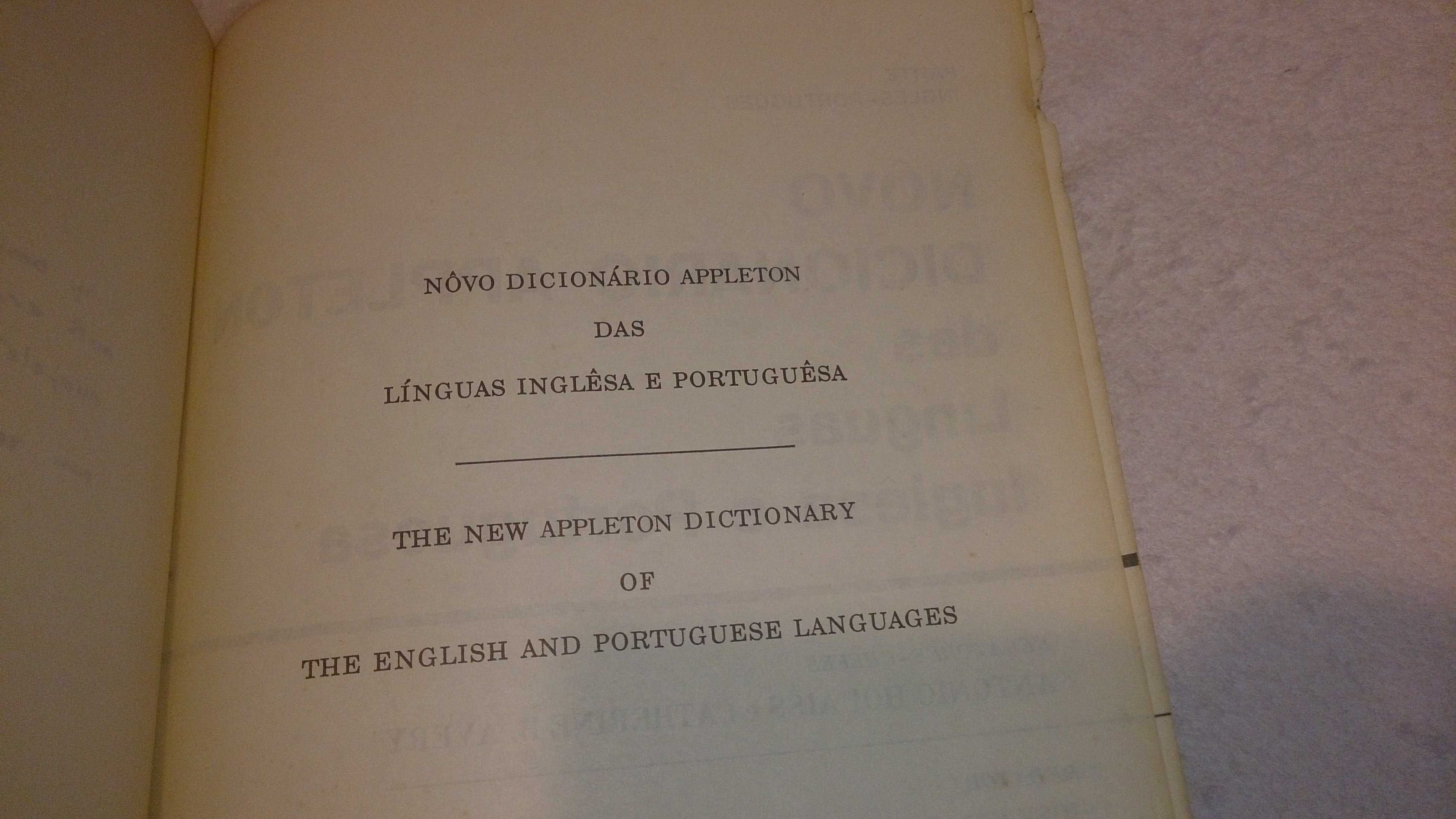novo dicionário appleton línguas inglesa e portuguêsa (houaiss/Cavery)