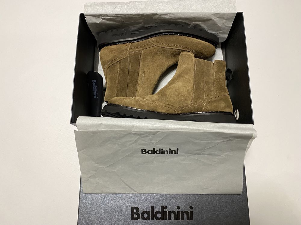 Ботинки Челси мужские Замша Baldinini U2B310SOFT Размер 41 42 43 28см.