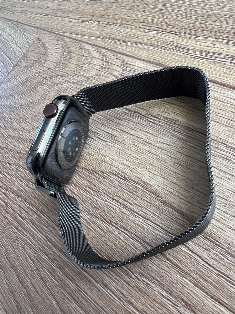 Apple Watch 7 - 45mm - cellular - graphite - stainless steel - F-VAT