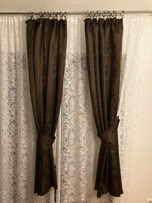 Zasłony z upięciami 370x180