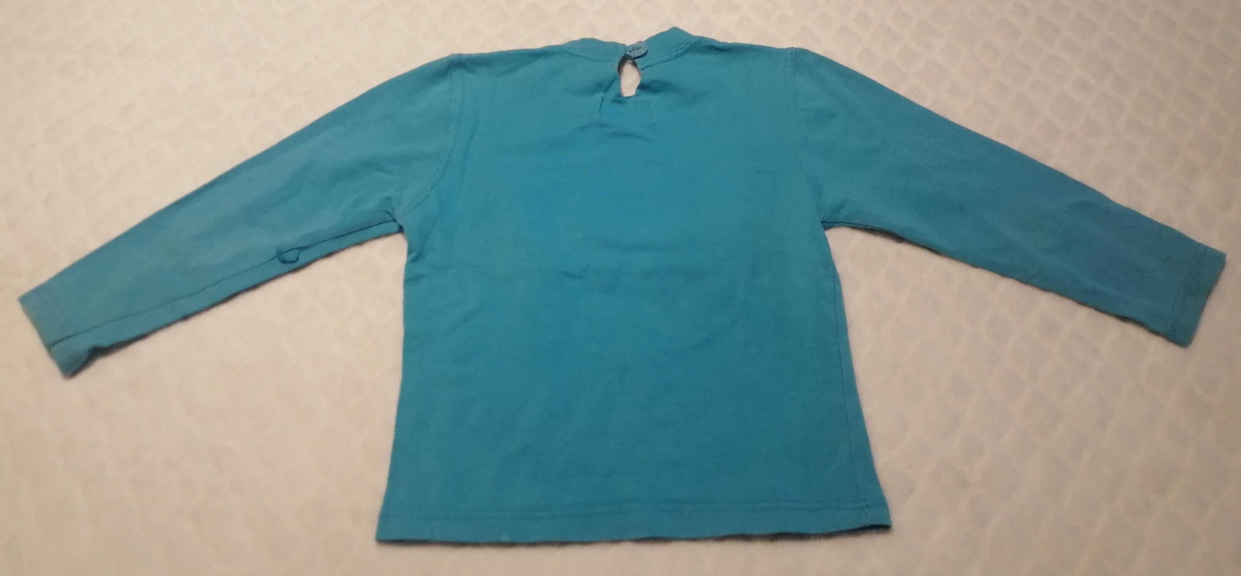 Koszulka dziewczęca, długi rękaw, Daminka, 98 (Odzież)