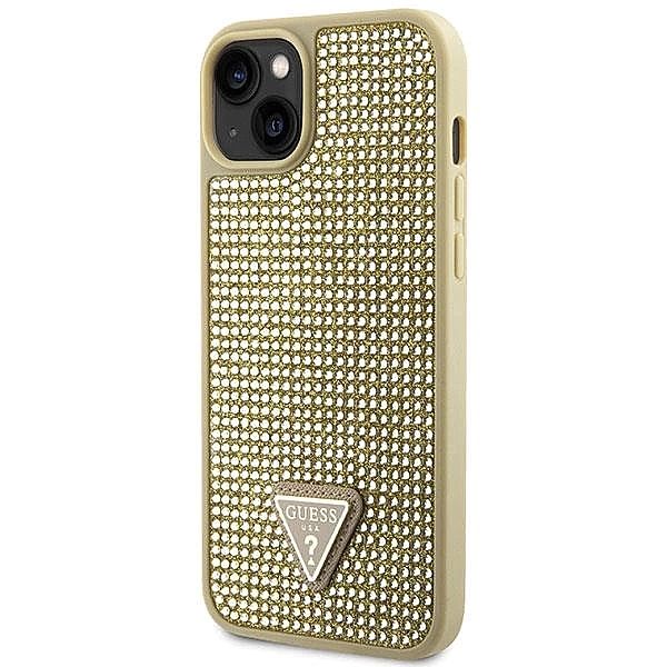 Etui Guess Rhinestone Triangle na iPhone 14 Plus - złote