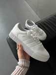 Кожанные кеды Adidas Samba white / Адидас Самба белые 37 38 39 40