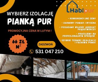 piana docieplenie pianką ocieplenie Promocja w lutym