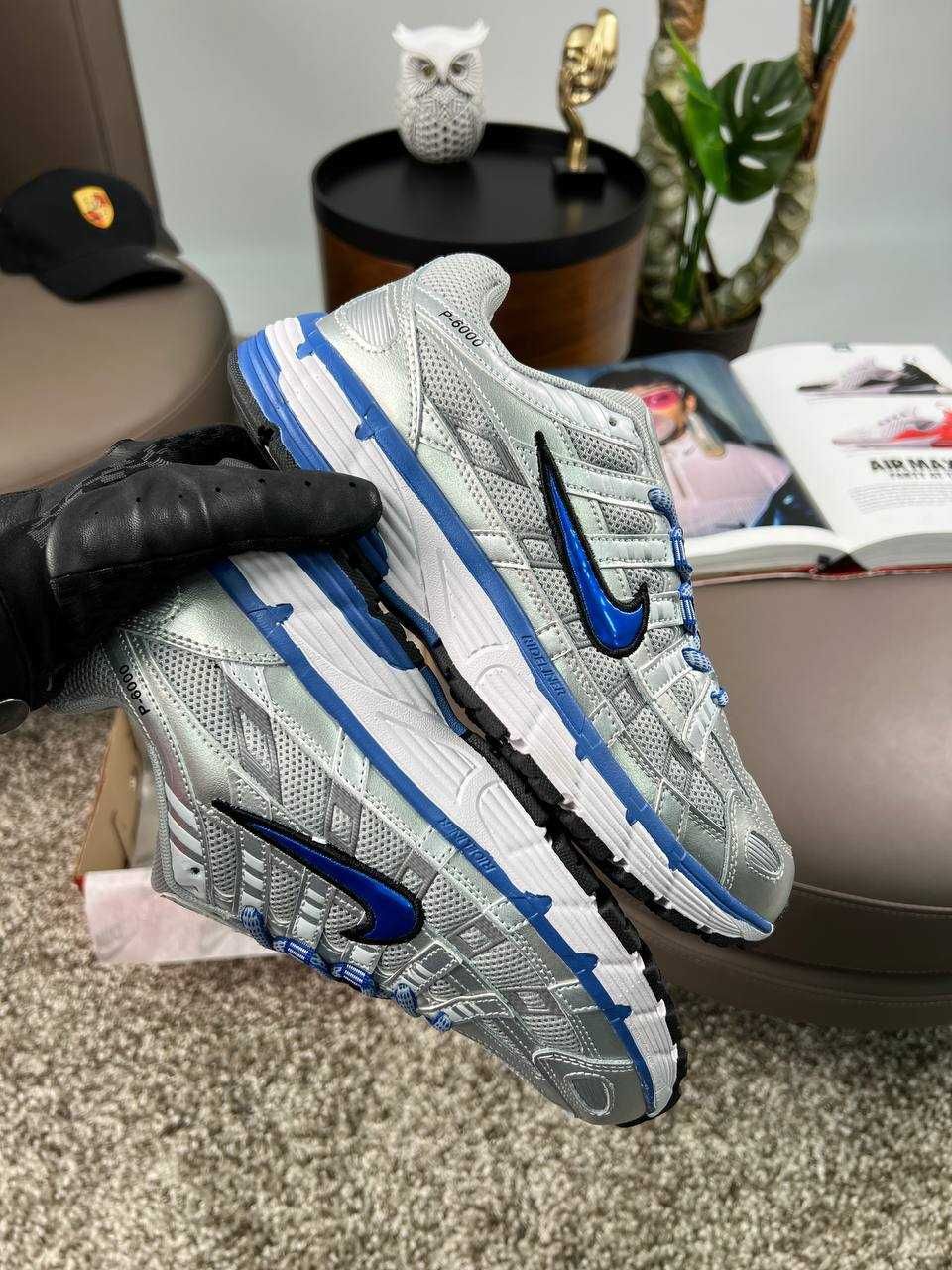 Чоловічі кросівки найк Nike P-6000 M Silver Blue [41,42,43,44,45]