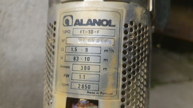 Electrobomba Trifásica poço ou furo Alanol FT-10-F