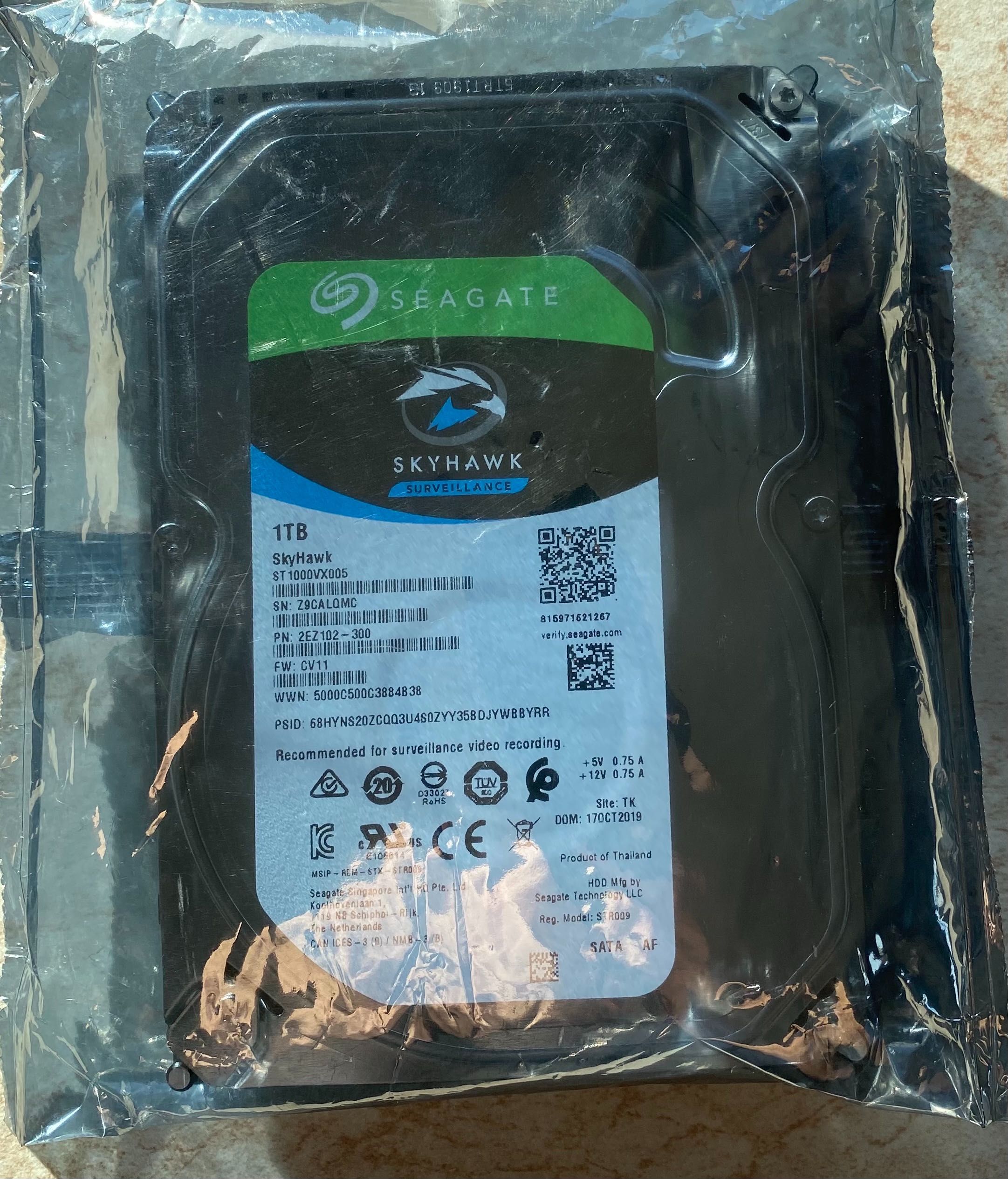 Dysk twardy Seagate SkyHawk 1024 GB SATA III 3,5" – OKAZJA -NOWY