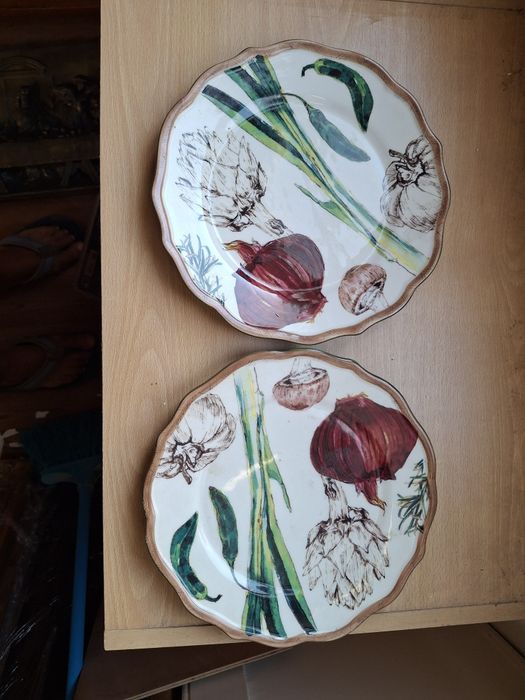 Par pratos muito decorativos