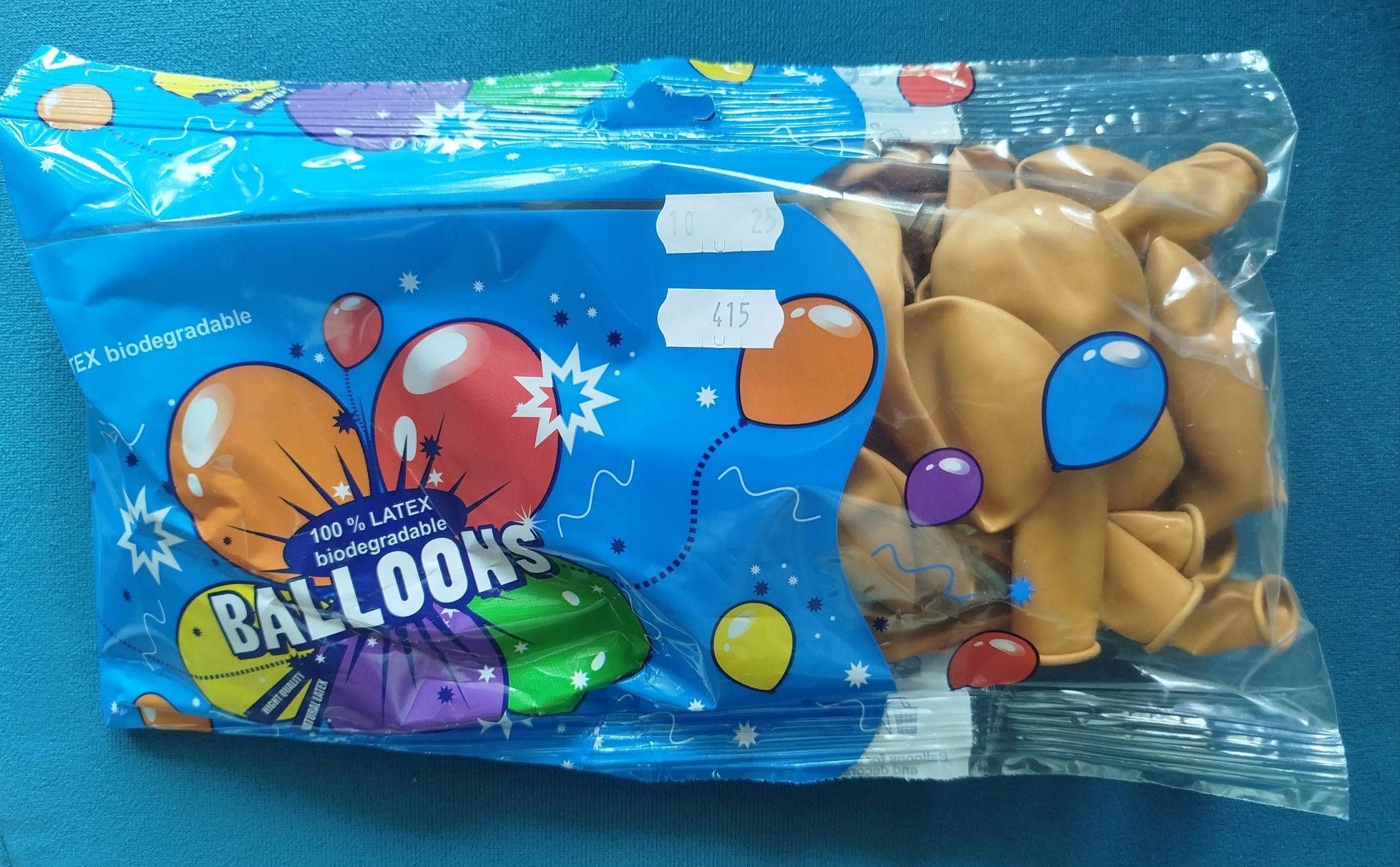 Złote balony 30cm ślub 25szt.