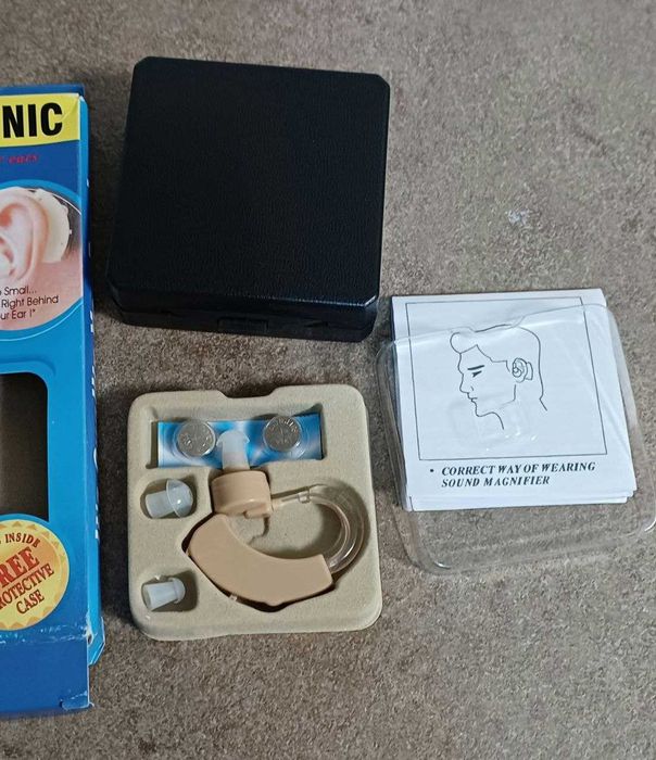 Слуховий апарат Cyber Sonic 40дБ.+ батарейки в подарунок !