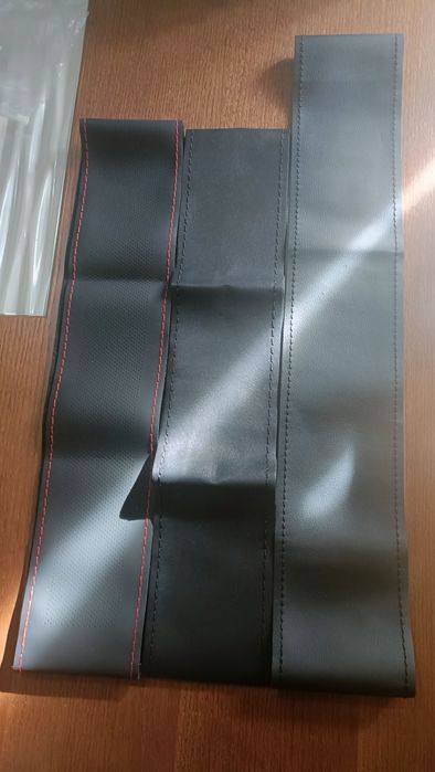 Capa de volante em pele, foles...